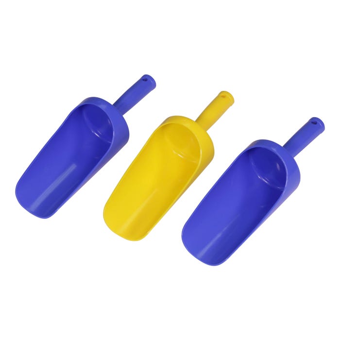 Dantoy Sand Scoops, 9 Inches, Assorted Colors, Set of 3