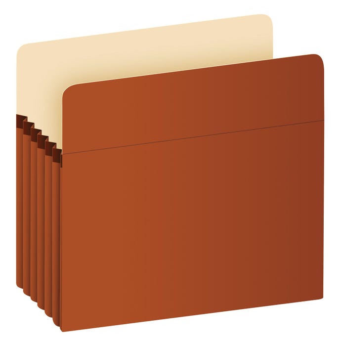 Pendaflex Anti-Microbial File Pocket, Letter Size, 5-1/4 Inch Expansion, Redrope, Pack of 10