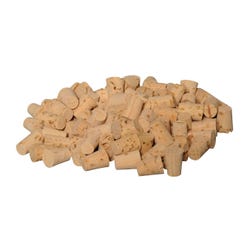 Frey Scientific Coarse Grained XX Grade Natural Cork, No 0, 10 mm Top x 8 mm Bottom Dia, Pack of 100