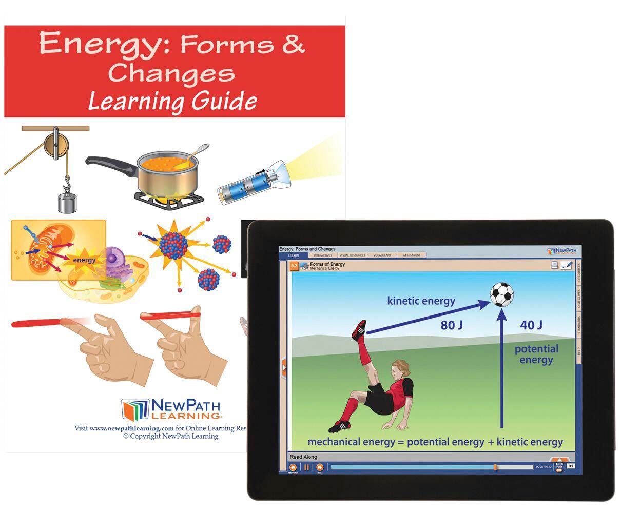 NewPath Learning Energy: Forms & Changes Student Learning Guide with Online Lesson 2087492
