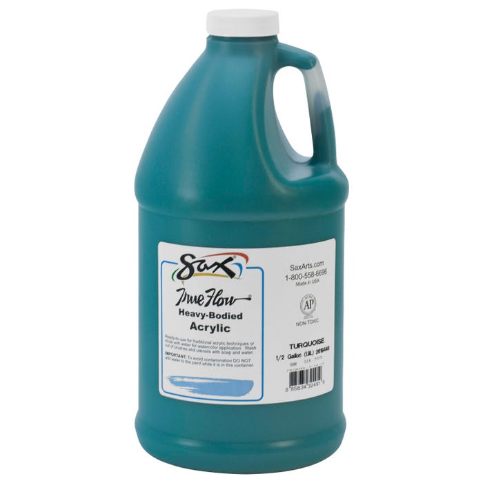 Sax Heavy Body Acrylic Paint, 1/2 Gallon, Turquoise
