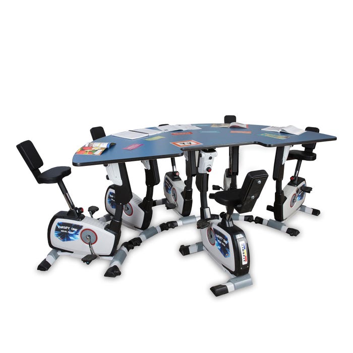 KIDSFIT KC-755 Five Person Pedal Desk With Resistance