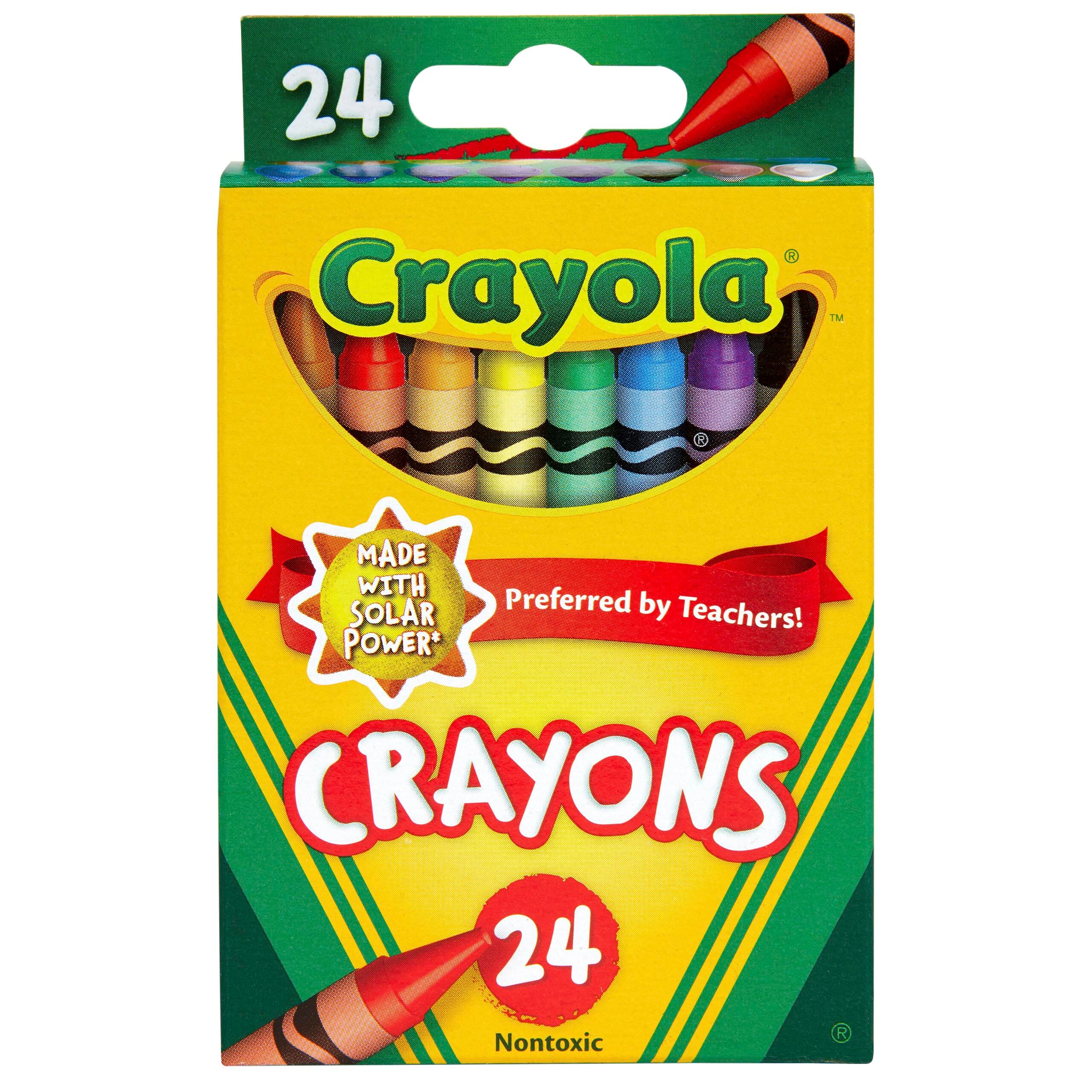 Crayola Crayons, Assorted Colors, Set of 24 007521
