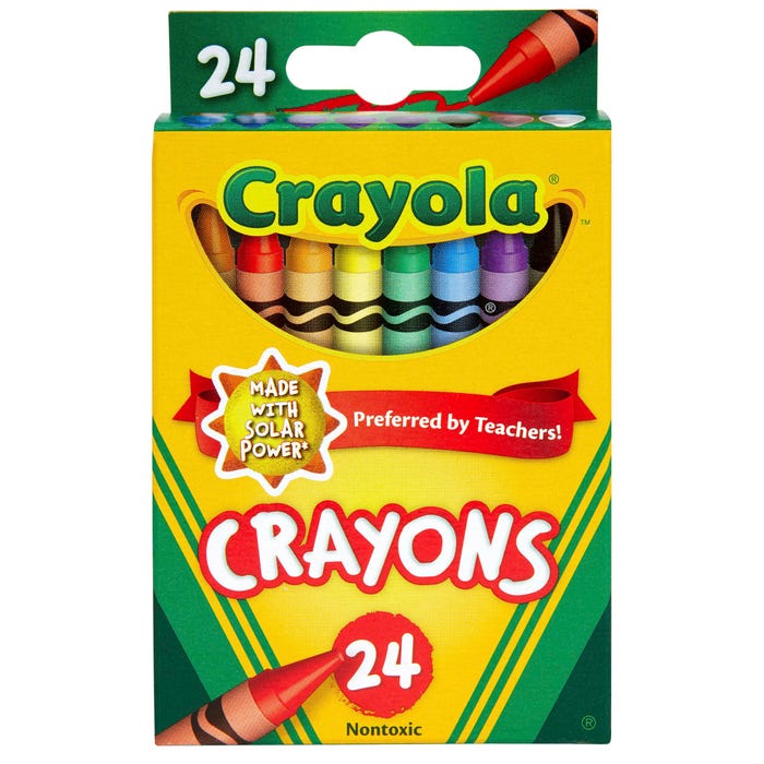Crayola Crayons, Assorted Colors, Set of 24