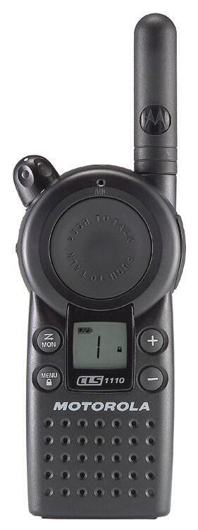 Motorola CLS1410 Two-Way Walkie Talkie Radio, 4-Channel 1283302