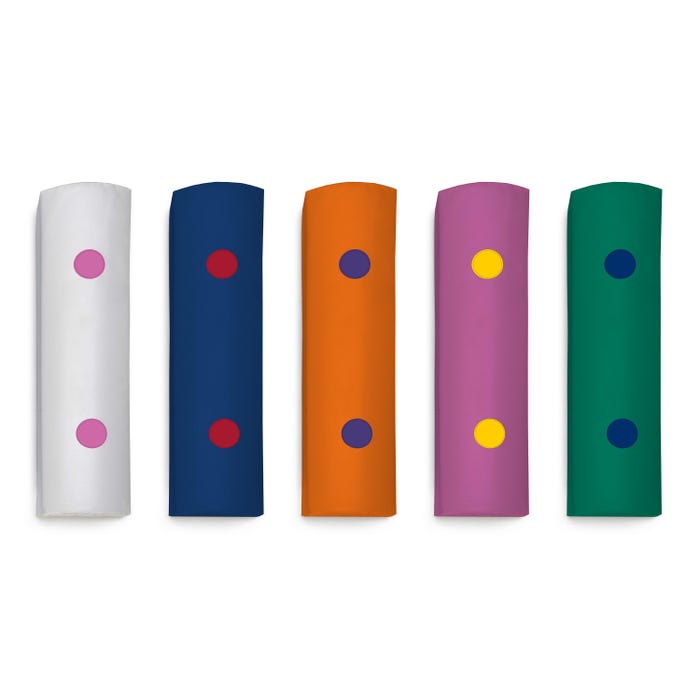 Snoezelen Rainbow Bumpas with Vibration, Sensory Wall Panel, Assorted Colors, Set of 5