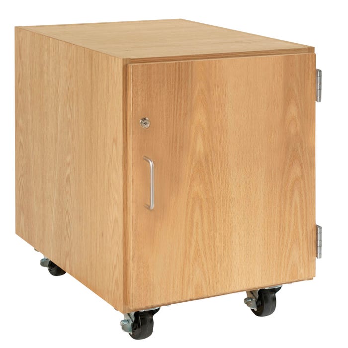 Diversified Woodcrafts M Series Mobile Storage Cabinet with Hinged Right Door, 24 x 22 x 24 Inches
