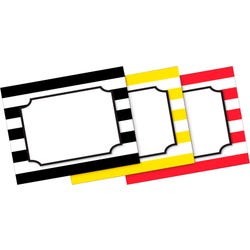 Barker Creek Name Tags, Wide Stripes, 3-1/2 x 2-3/4 Inches, Pack of 45, Item Number 1569891