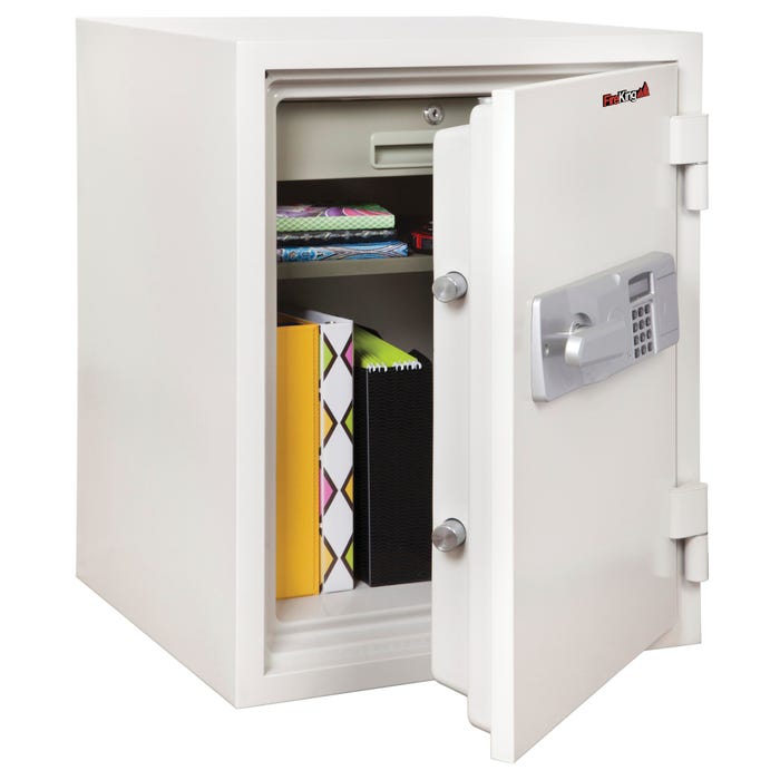 Fire King 2-Hour Fire and Water-Resistant Safe, 26-3/4 x 20-6/7 x 19-7/8 Inches, 2.56 Cubic, Steel, White, Textured