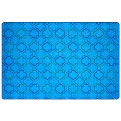 Carpets for Kids Mellow Morocco Rug, 4 Feet x 6 Feet, Rectangle, Blue, Item Number 2101497