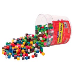 Learning Resources Centimeter Cubes, Assorted Colors, Set of 1000 084927