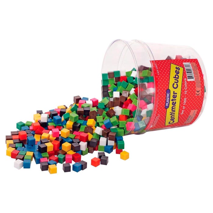 Learning Resources Centimeter Cubes, Assorted Colors, Set of 1000