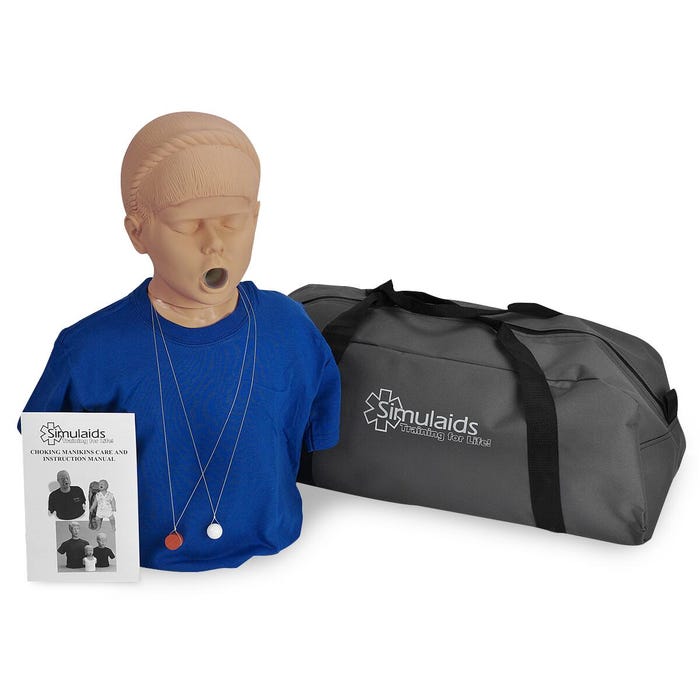Simulaids Choking Manikin, Adolescent, Light Skin Tone