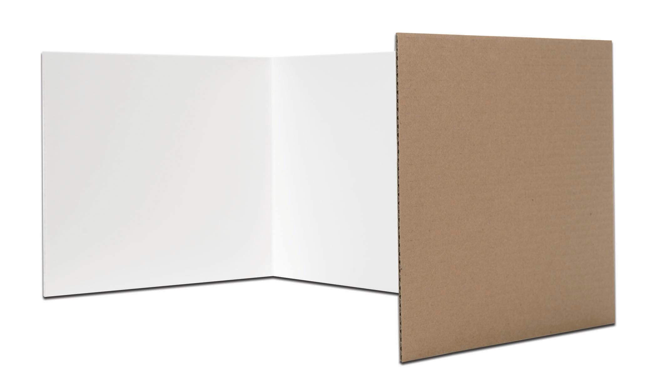 Flipside Study Carrel,12x48 Inches, White, Pack of 24, Item Number 1515890