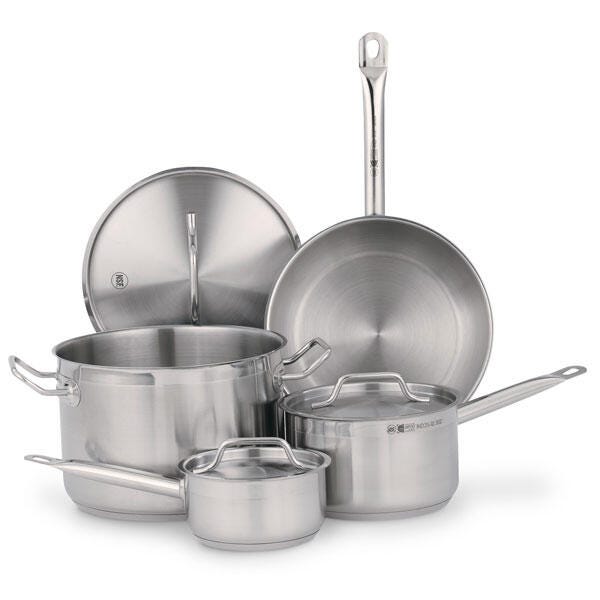Image for Vollrath Optio™ Seven-Piece Stainless Steel Cookware Set from School Specialty