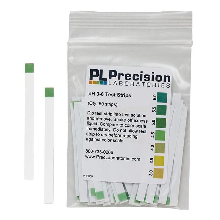 pH 3-6 Plastic Test Strips