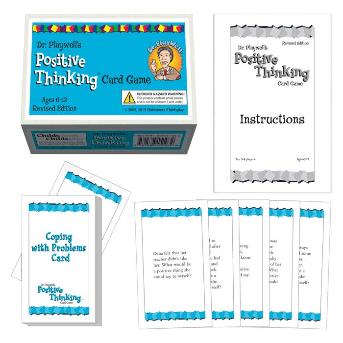 Childswork/Childsplay Dr. Playwell's Positive Thinking Card Game, Ages 6 to 12