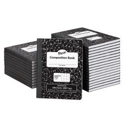 Pacon Composition Book, 9-3/4 x 7-1/2 Inches, 1 cm Grid Ruled, 100 Sheets, Pack of 24
