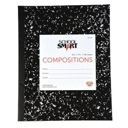 School Smart Flexible Cover Composition Book, 9-3/4 x 7-1/2 Inches, 48 Sheets 002055