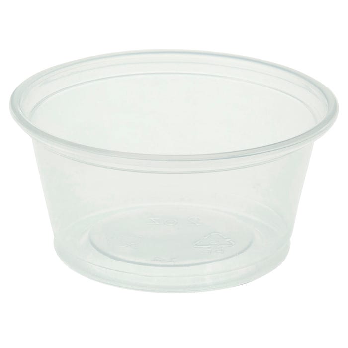 Genuine Joe Portion Cups, 2 Ounce, Clear, Pack of 2500