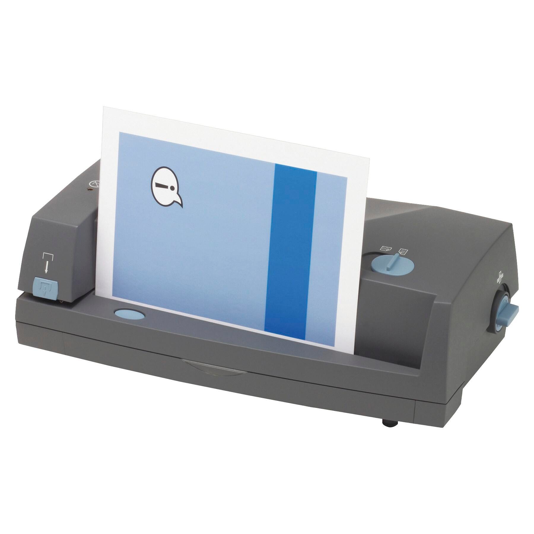 GBC 2-3 Hole Adjustable Electric Hole Punch/Stapler, 24 Sheets, Gray, Item Number 1450645