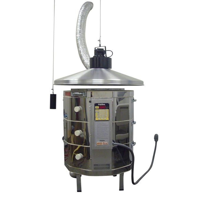 Vent a Kiln 1544 Overhead Mounted Electric Kiln Ventilation System, 44 Inch Hood Diameter