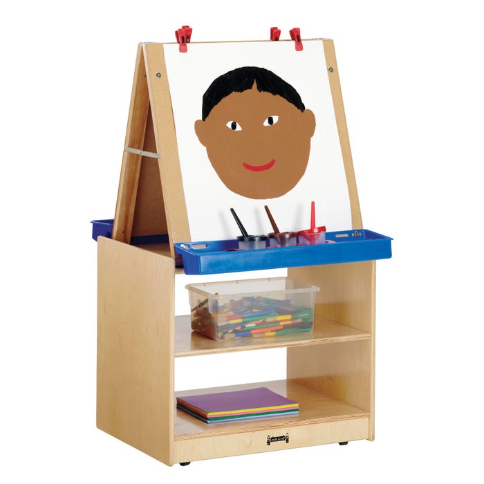 Jonti-Craft 2-Station Art Easel, 25-1/2 x 20 x 45 Inches