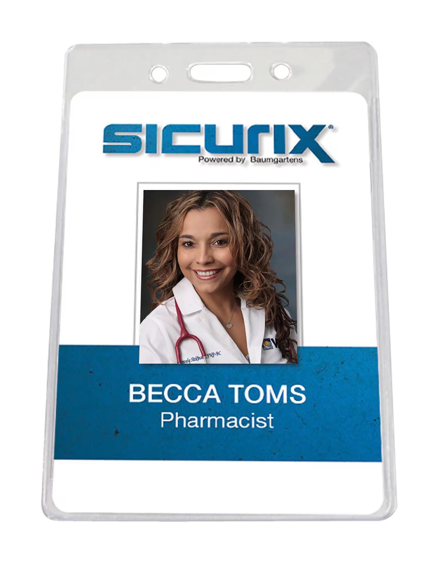 SICURIX Vertical Government/Military Badge Holder, 2-5/8 x 3-7/8 Inches, Vinyl, Pack of 50 1403329