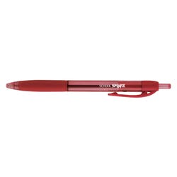 School Smart Retractable Hybrid Gel and Ink Pens, Red, Pack of 12 1570494