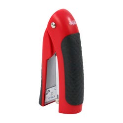 School Smart Stand-Up Stapler, Half Strip Regular Staples, Red 2133005