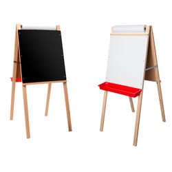 Crestline Child's Deluxe Double Easel, Black Chalk/White Dry Erase, 19 x 19 x 44 Inches, Item Number 2103473
