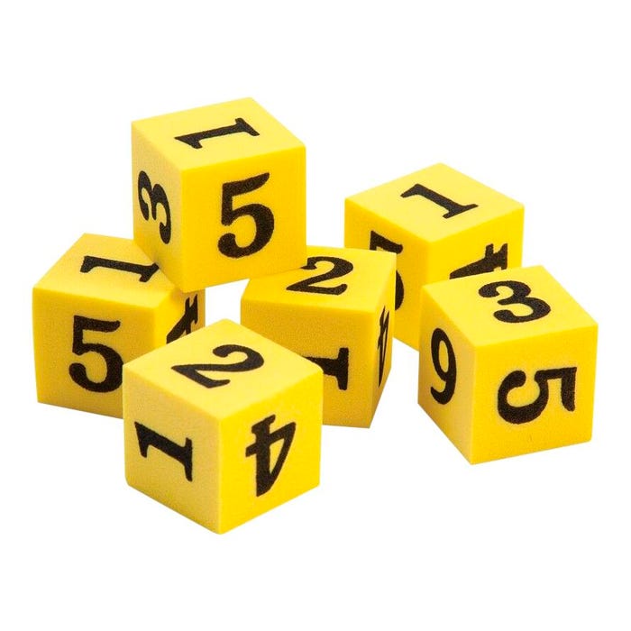 Didax Easyshapes Number Dice, Set of 6