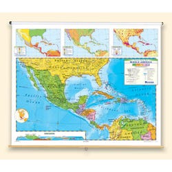 Nystrom Political Relief Map, Middle America, Item Number 1398274
