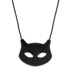 Chewigem Chewable Cat Pendant, Black 2103433