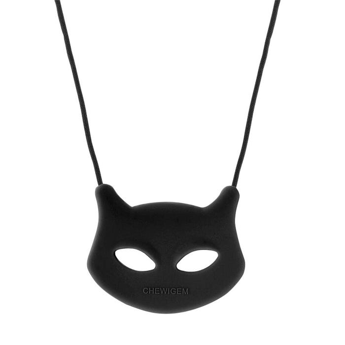Chewigem Chewable Cat Pendant, Black