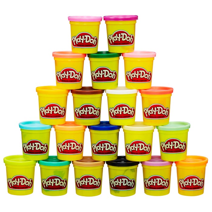 Play-Doh Modeling Dough, Assorted Colors, 3 Ounces, Set of 20