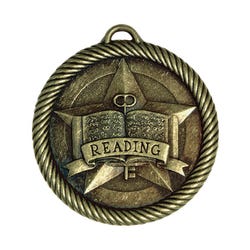 PDU CAT Multi-Level Dovetail/Reading Value Medal, 2 Inches, Solid Die Cast, Gold