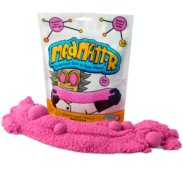 Mad Mattr Dough Pack, 10 Ounces, Pink, Item Number 1592831