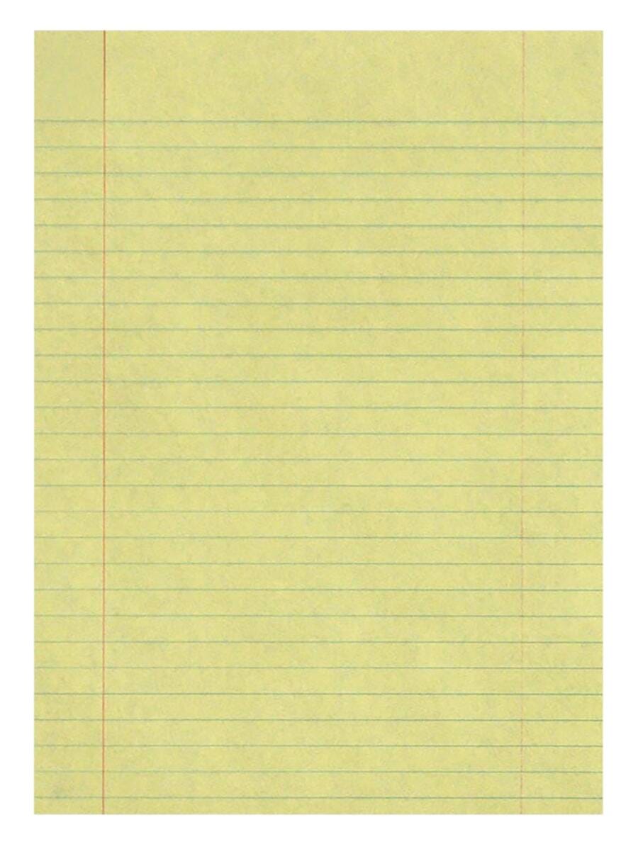 School Smart Composition Paper, 8 x 10-1/2 Inches, Yellow, 500 Sheets 085422