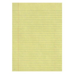 School Smart Composition Paper, 8 x 10-1/2 Inches, Yellow, 500 Sheets 085422