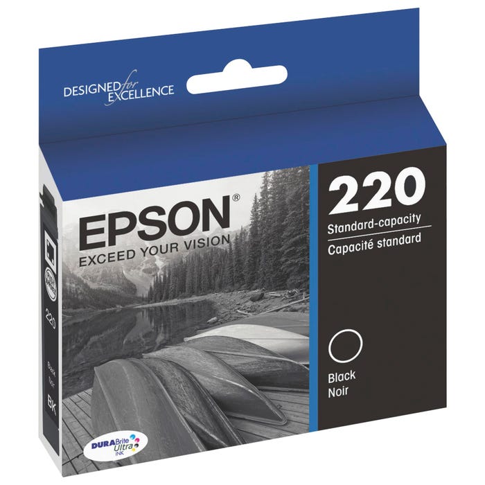 Epson DURABrite Ultra Ink Cartridge, T220120S, Black