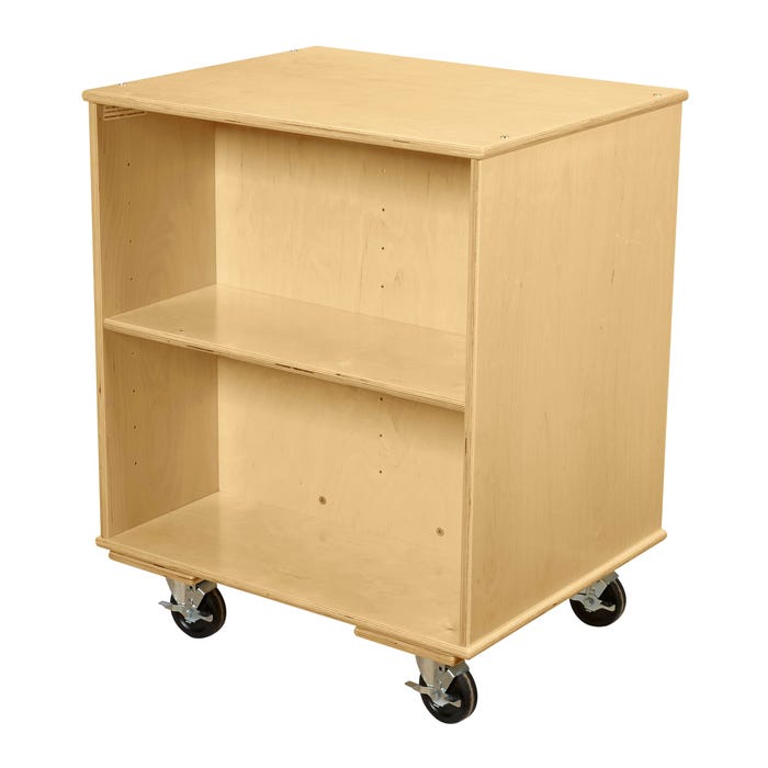 Classroom Select Small Mobile Storage with Double Side Bookcase, 29-1/2 x 24 x 36 Inches