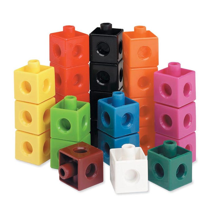 Learning Resources Snap Cubes, Set of 100