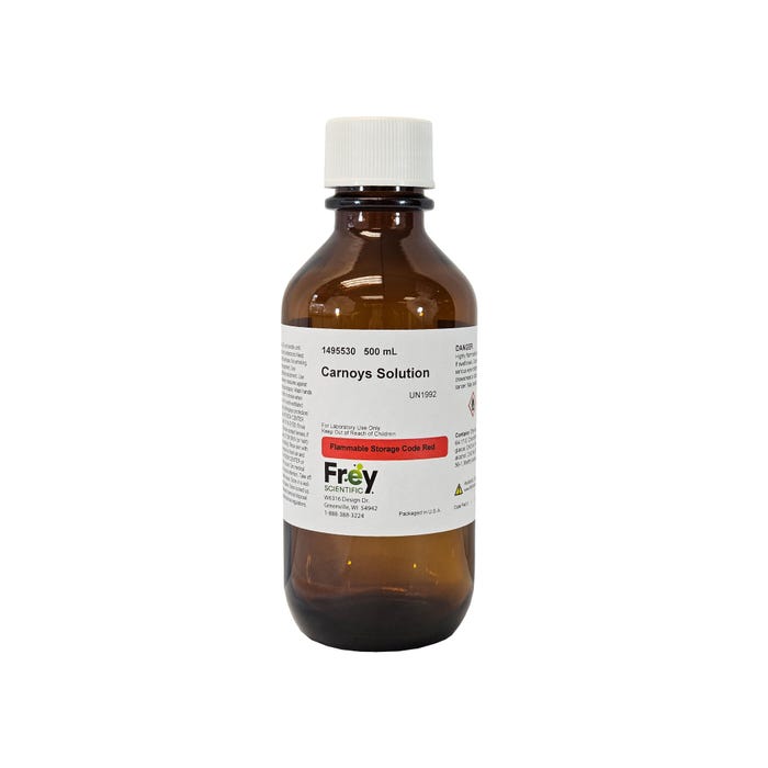 Frey Scientific Carnoys Solution, Lab Grade, 500mL