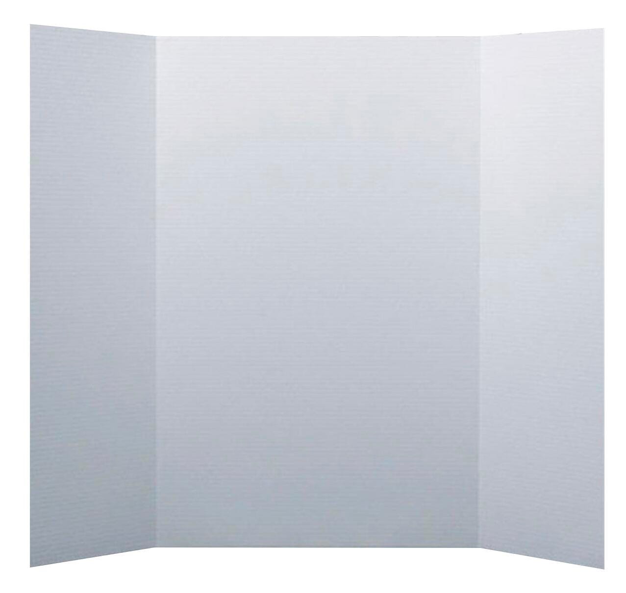 Flipside Mini Tri-Fold Display Board, 14 x 22 Inches, White, Item Number 2083840