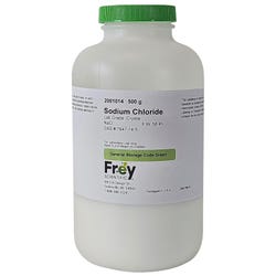 Frey Scientific Sodium Chloride Crystals, Lab Grade, 500 Grams