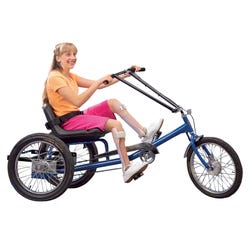 Low Rider Recumbent Trike, 1 Speed, Blue 2124805