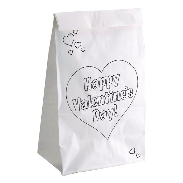 Hygloss Valentines Day Bags, Pack of 25