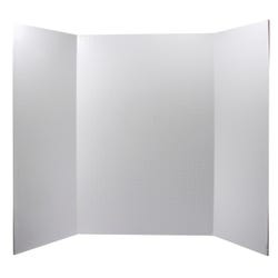 Pacon Ghostline Tri-Fold Foam Board, 22 x 28 Inches, White