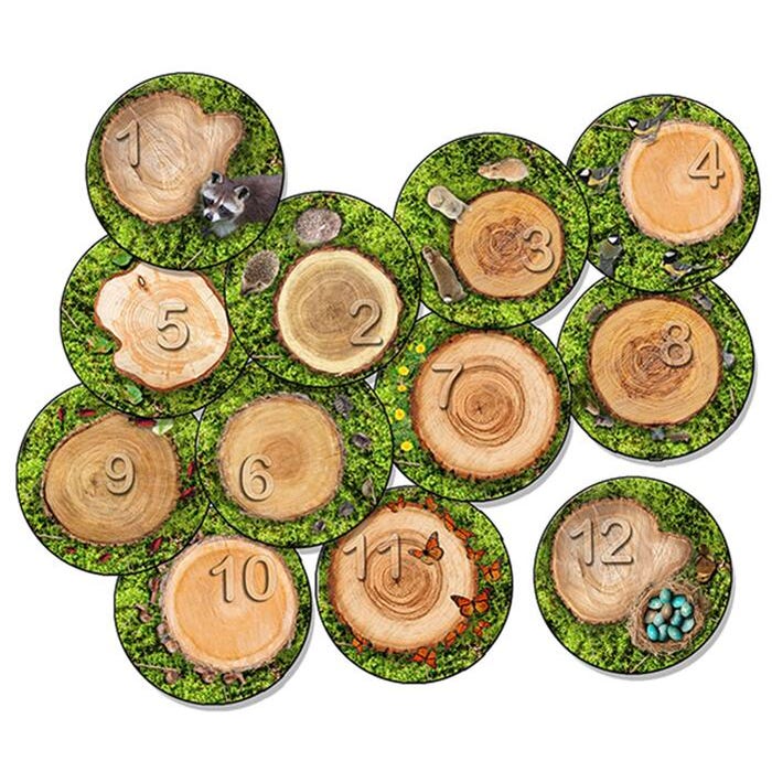 Flagship Carpets Counting Seating Stumps Stow N Go Carpet Rounds, 16 Inches, Set of 12